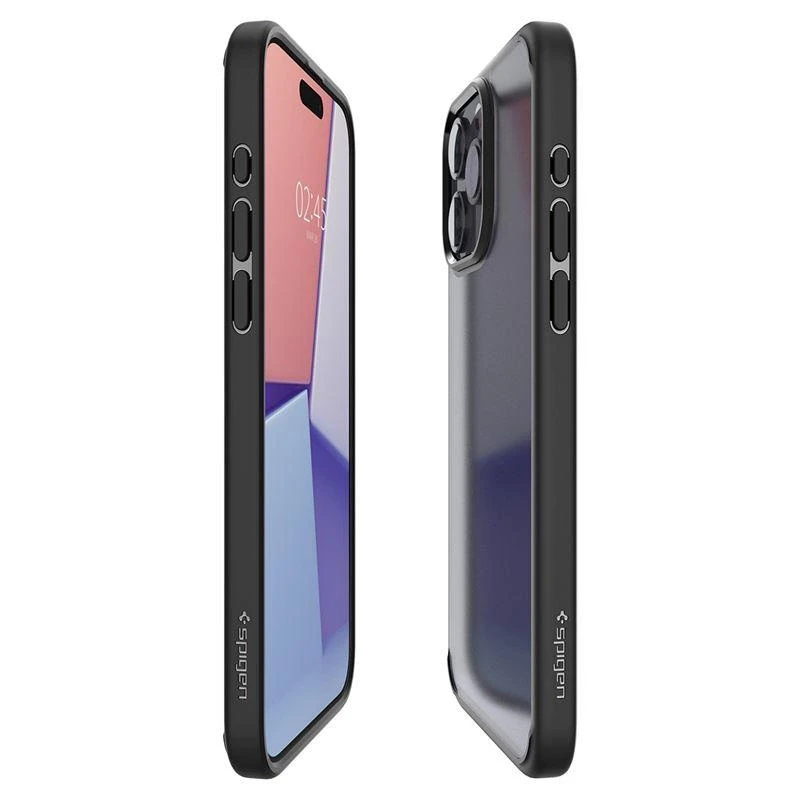 Spigen Ultra Hybrid Matte dėklas skirtas Apple iPhone 15 Pro Max, spalva - Frost Black