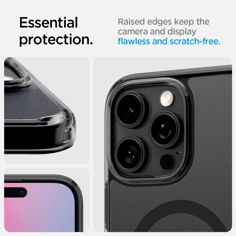 Spigen Ultra Hybrid „T” MAG iPhone 16 Pro 6.3″ MagSafe dėklas telefonui, juodos spalvos ACS08514