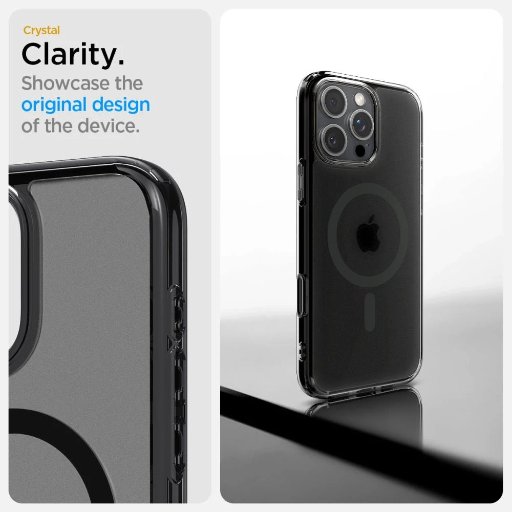 Spigen Ultra Hybrid „T” MAG iPhone 16 Pro 6.3″ MagSafe dėklas telefonui, juodos spalvos ACS08514