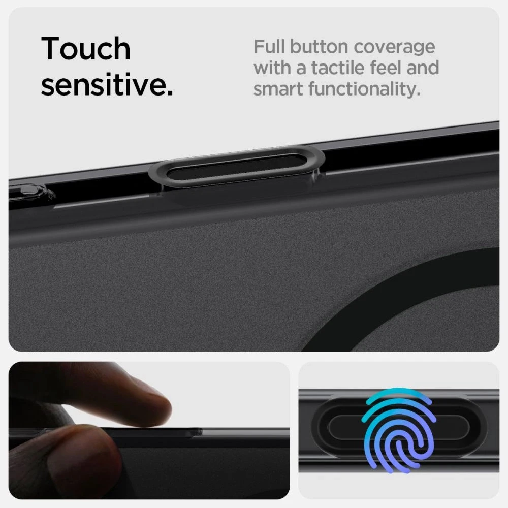 Spigen Ultra Hybrid „T” MAG Apple iPhone 16 Pro 6.3″ MagSafe dėklas telefonui juodos spalvos ACS08514