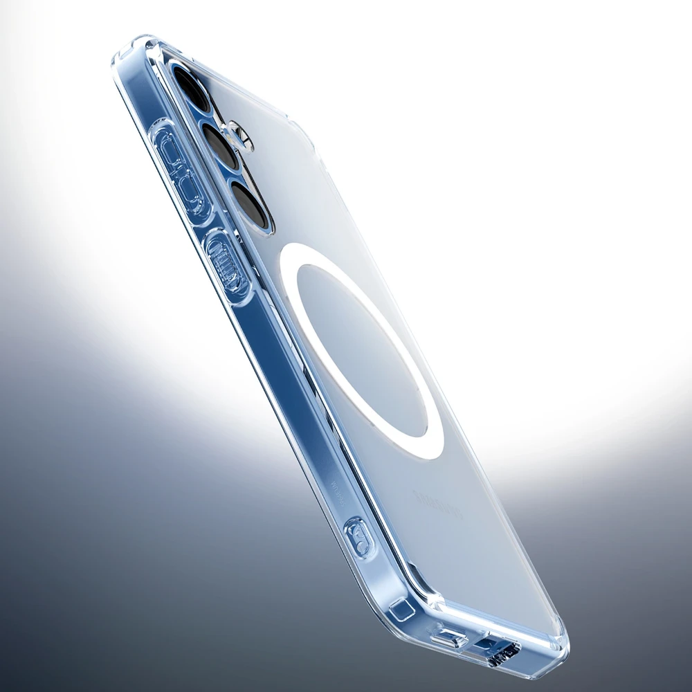 Spigen Ultra Hybrid Mag MagSafe – dėklas skirtas Samsung Galaxy S25+ Clear / Baltas