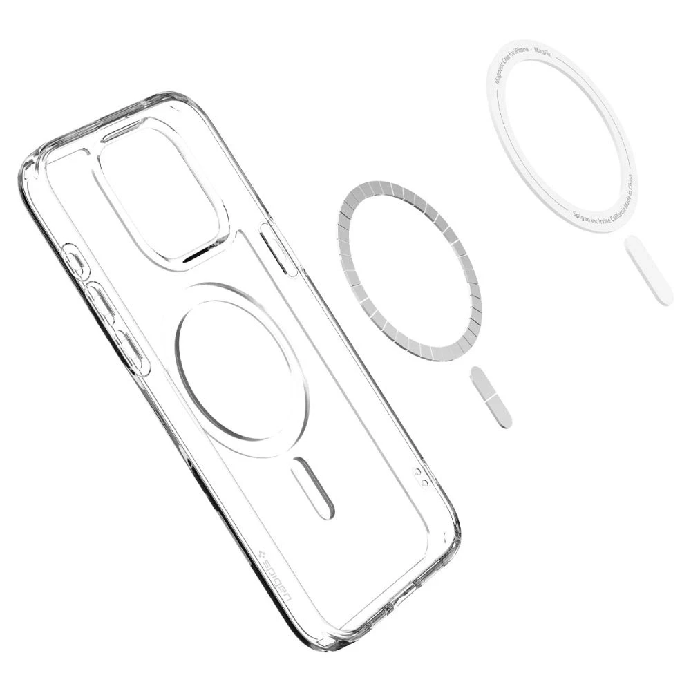 Spigen Ultra Hybrid (MagFit) dėklas skirtas Apple iPhone 15 Pro, spalva - Frost Clear