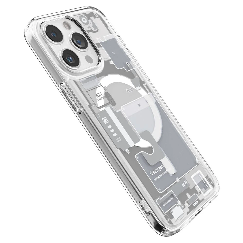 Spigen Ultra Hybrid Zero One (MagFit) dėklas skirtas Apple iPhone 15 Pro, spalva - Zero One White