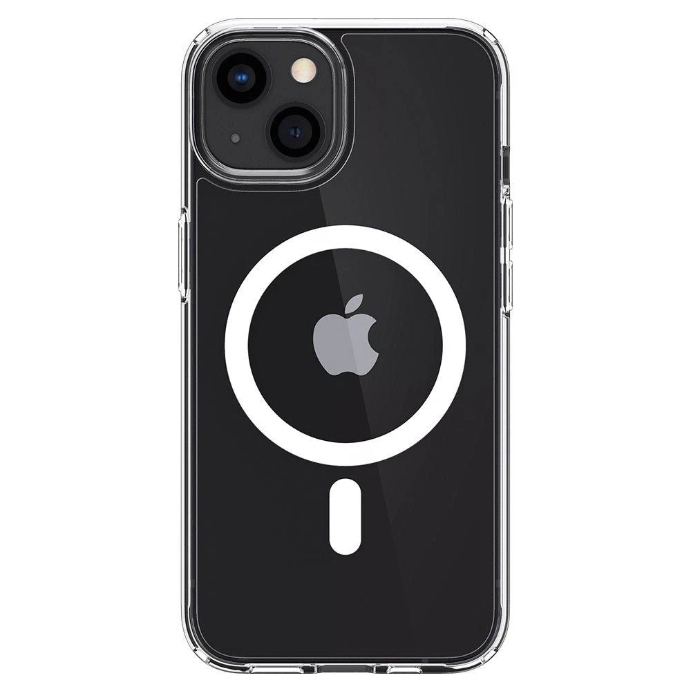 Spigen Ultra Hybrid (MagFit) dėklas skirtas Apple iPhone 13, spalva - Balta