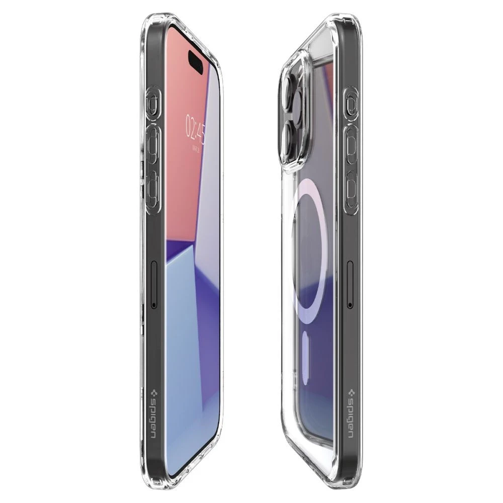 Spigen Ultra Hybrid (MagFit) dėklas skirtas Apple iPhone 15 Pro, Baltos spalvos