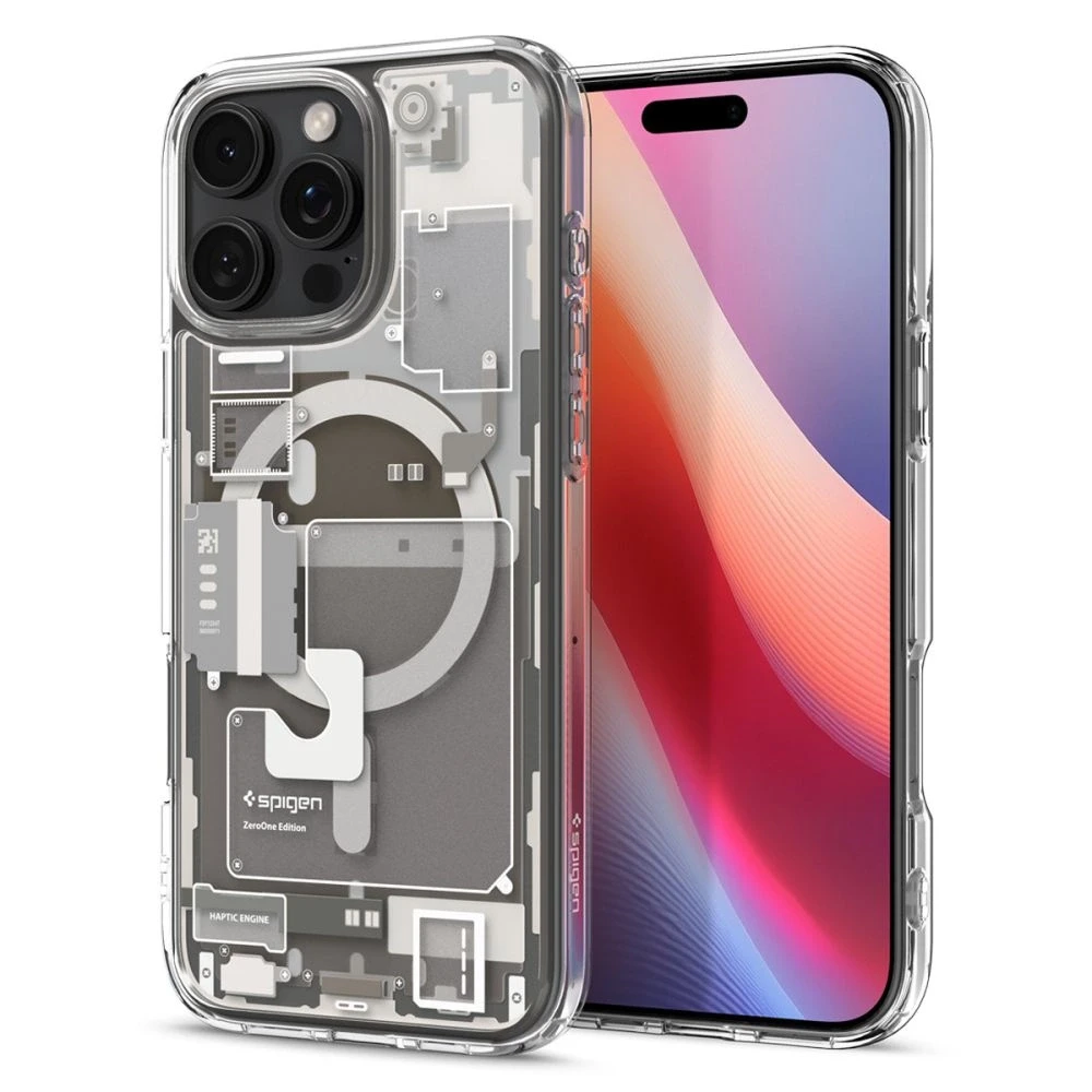 Spigen Ultra Hybrid Mag MagSafe – dėklas skirtas Apple iPhone 16 Pro Max Zero One Natural Titanium