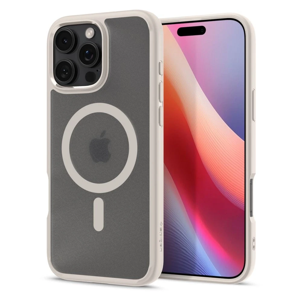 Spigen Ultra Hybrid Mag MagSafe Apple iPhone 16 Pro Max – dėklas telefonui titano spalvos