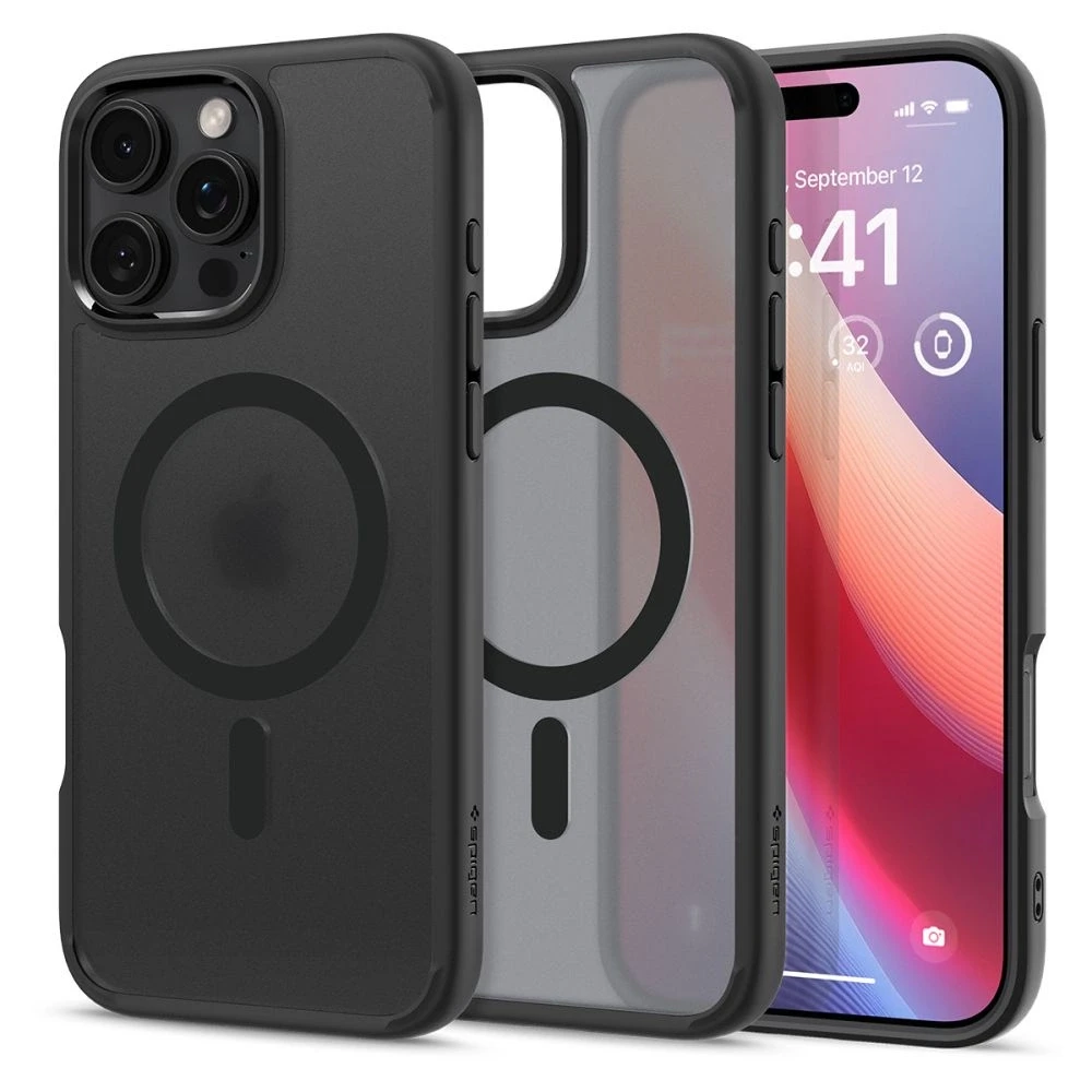 Spigen Ultra Hybrid Mag MagSafe Apple iPhone 16 Pro Max – dėklas telefonui juodos spalvos