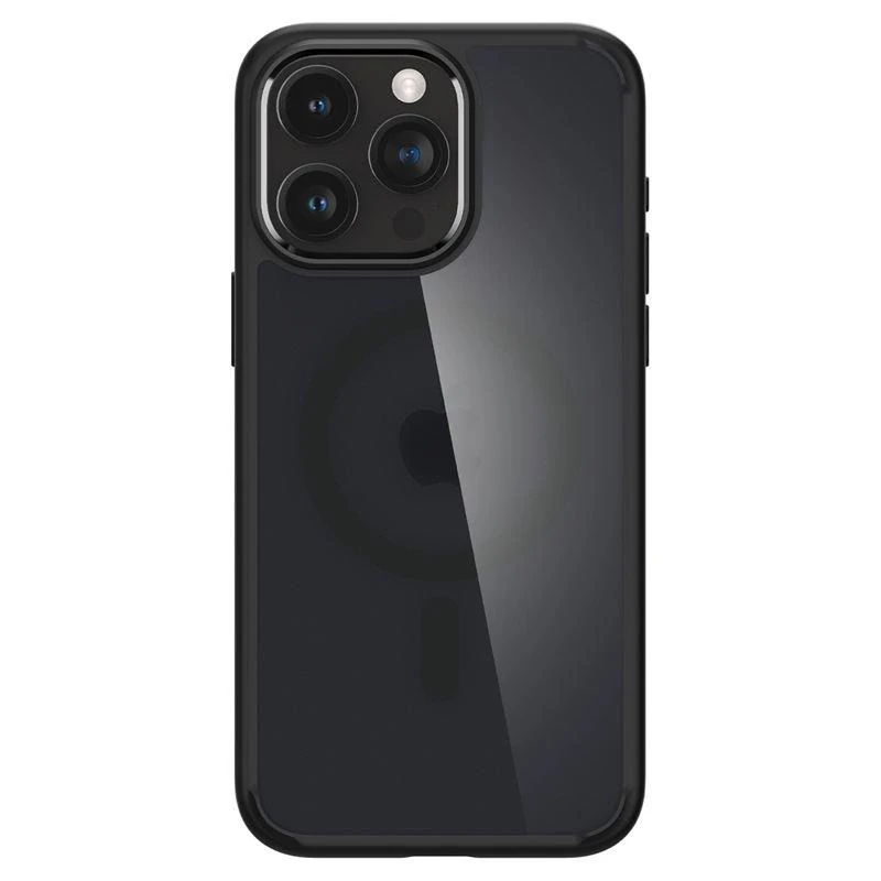 Spigen Ultra Hybrid (MagFit) dėklas skirtas Apple iPhone 15 Pro Max, spalva - Frost Black