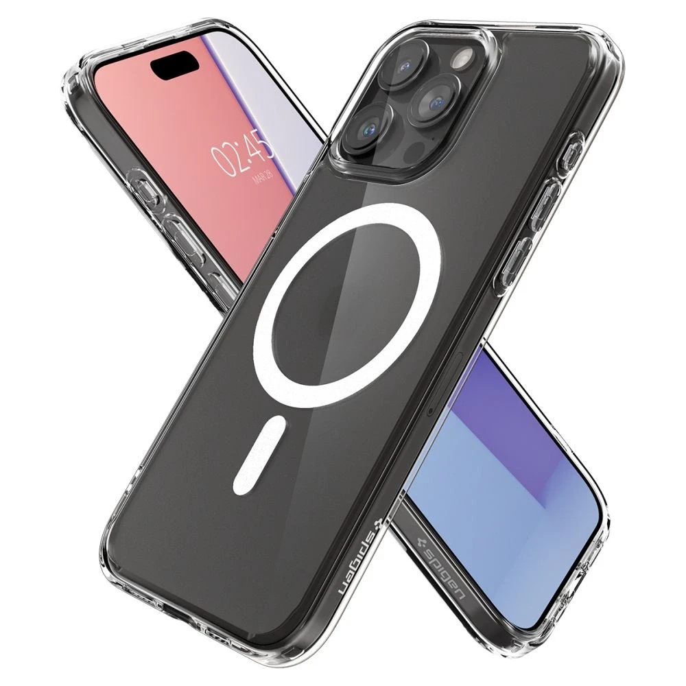 Spigen Ultra Hybrid (MagFit) dėklas skirtas Apple iPhone 15 Pro, spalva - Frost Clear
