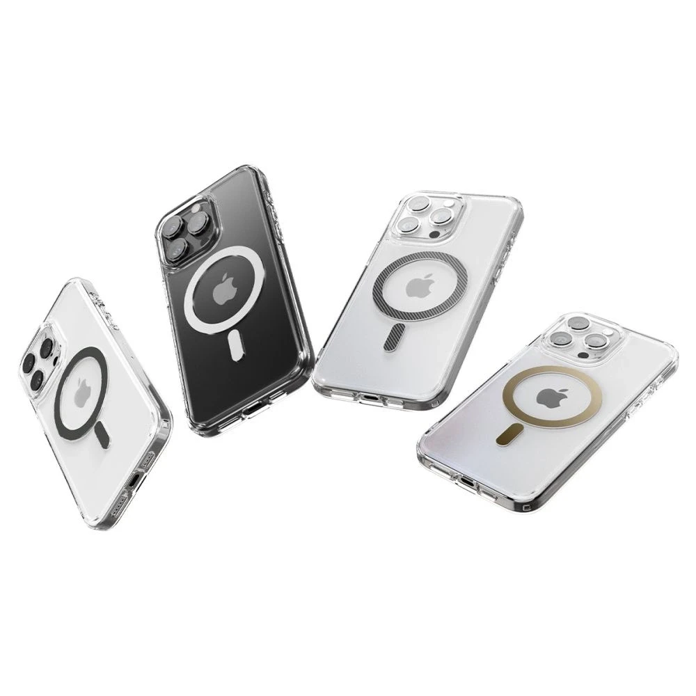 Spigen Ultra Hybrid (MagFit) dėklas skirtas Apple iPhone 15 Pro, Baltos spalvos