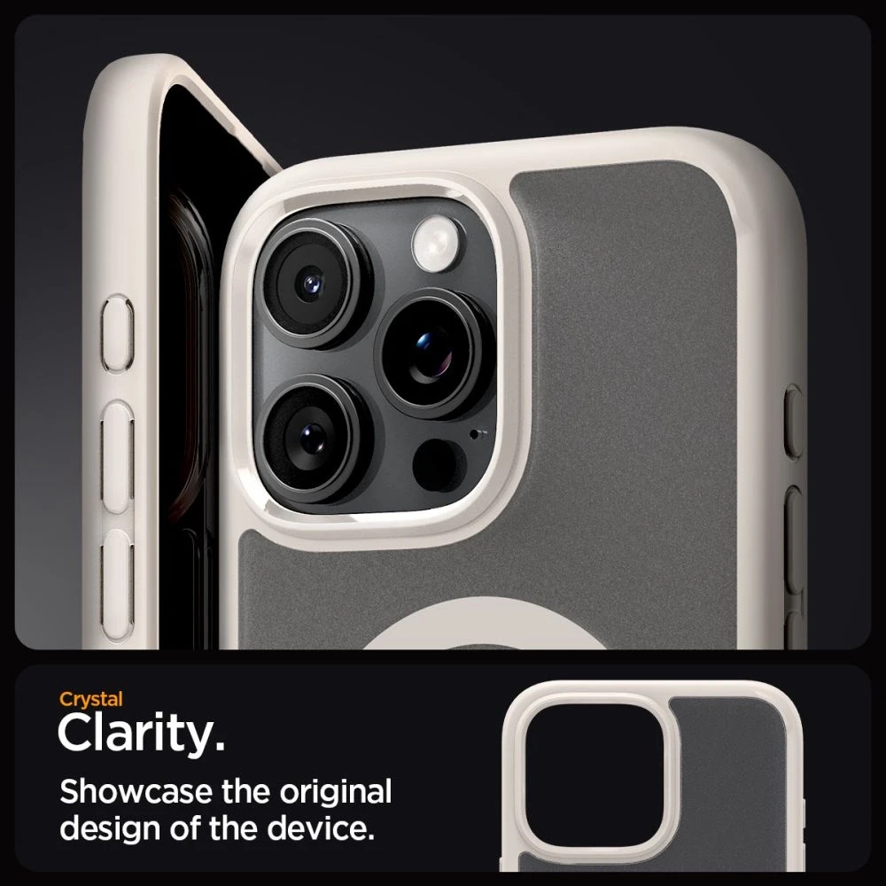 Spigen Ultra Hybrid Mag MagSafe Apple iPhone 16 Pro Max – dėklas telefonui titano spalvos