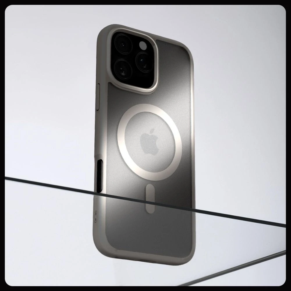 Spigen Ultra Hybrid Mag MagSafe Apple iPhone 16 Pro Max – dėklas telefonui titano spalvos