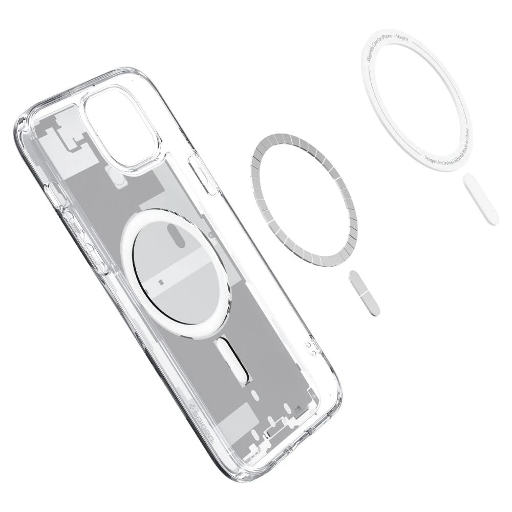 Spigen Ultra Hybrid Zero One (MagFit) dėklas skirtas Apple iPhone 15 Plus, spalva - Zero One White