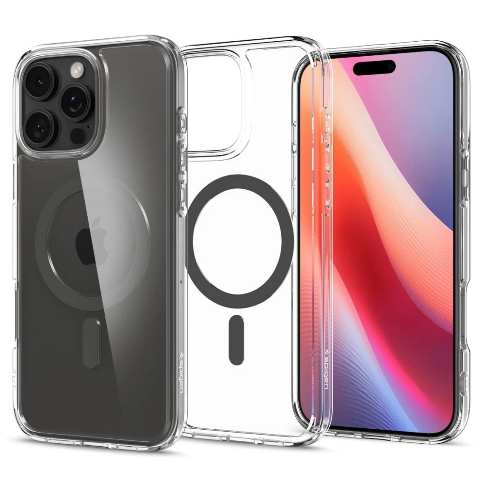 Spigen Ultra Hybrid Mag MagSafe Apple iPhone 16 Pro – dėklas telefonui pilkos spalvos