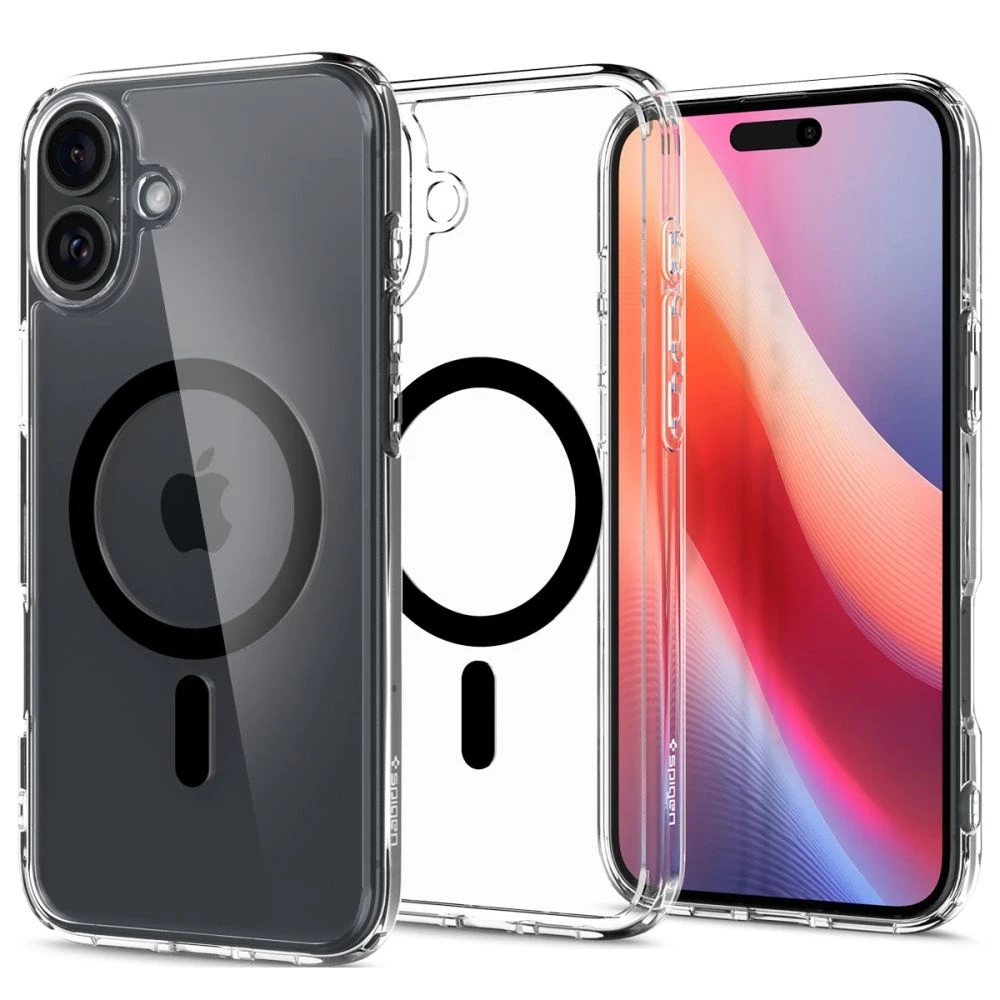 Spigen dėklas ULTRA HYBRID MAG compatible su MagSafe skirtas Apple iPhone 16 Plus juodos spalvos