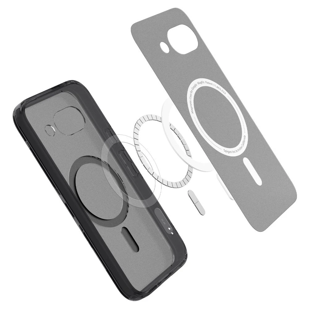 SPIGEN dėklas ULTRA HYBRID MAG suderinamas su MagSafe, skirtas GOOGLE PIXEL 9A frost juodas