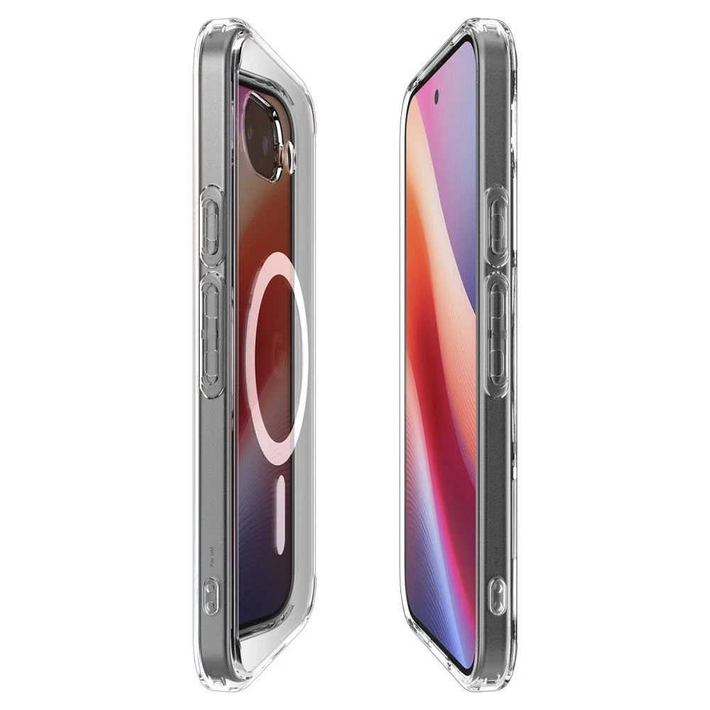 SPIGEN dėklas ULTRA HYBRID MAG suderinamas su MagSafe, skirtas GOOGLE PIXEL 9A skaidrus/baltas