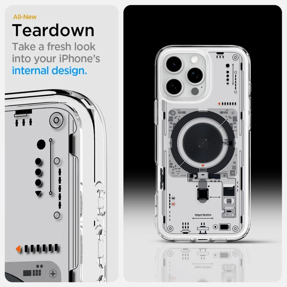 Dėklas „Spigen Ultra Hybrid MagSafe“, „Neo One“ – „Apple iPhone 16 Pro“