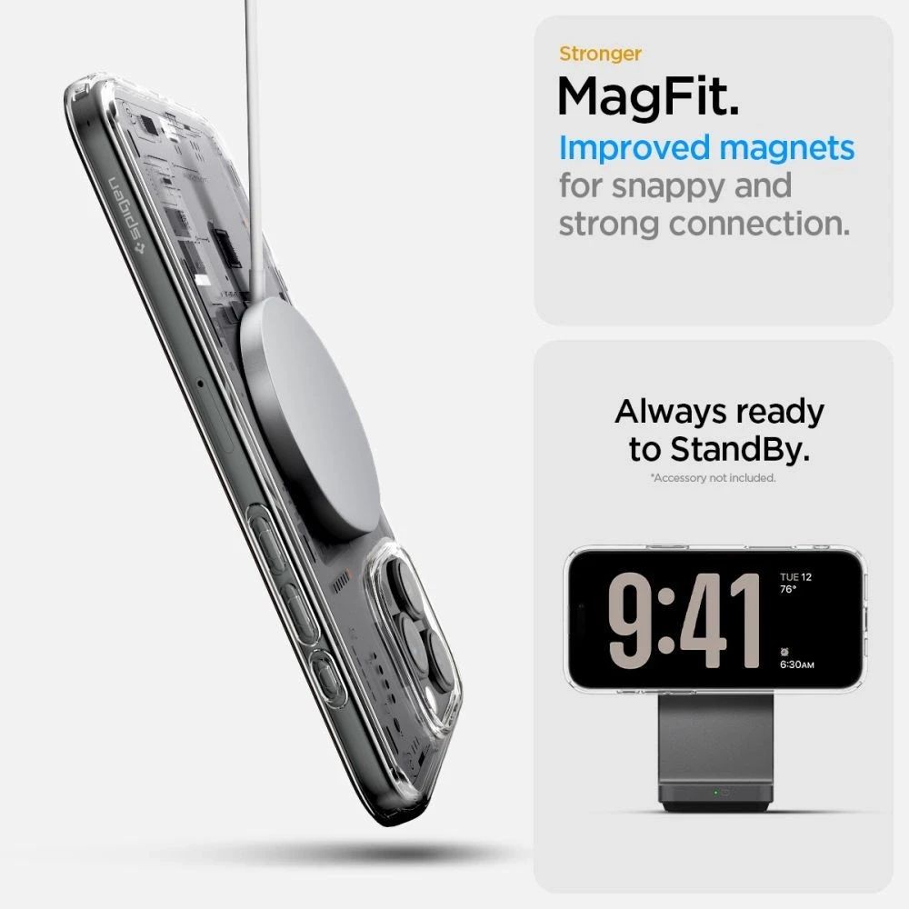Dėklas „Spigen Ultra Hybrid MagSafe“, „Neo One“ – „Apple iPhone 16 Pro“