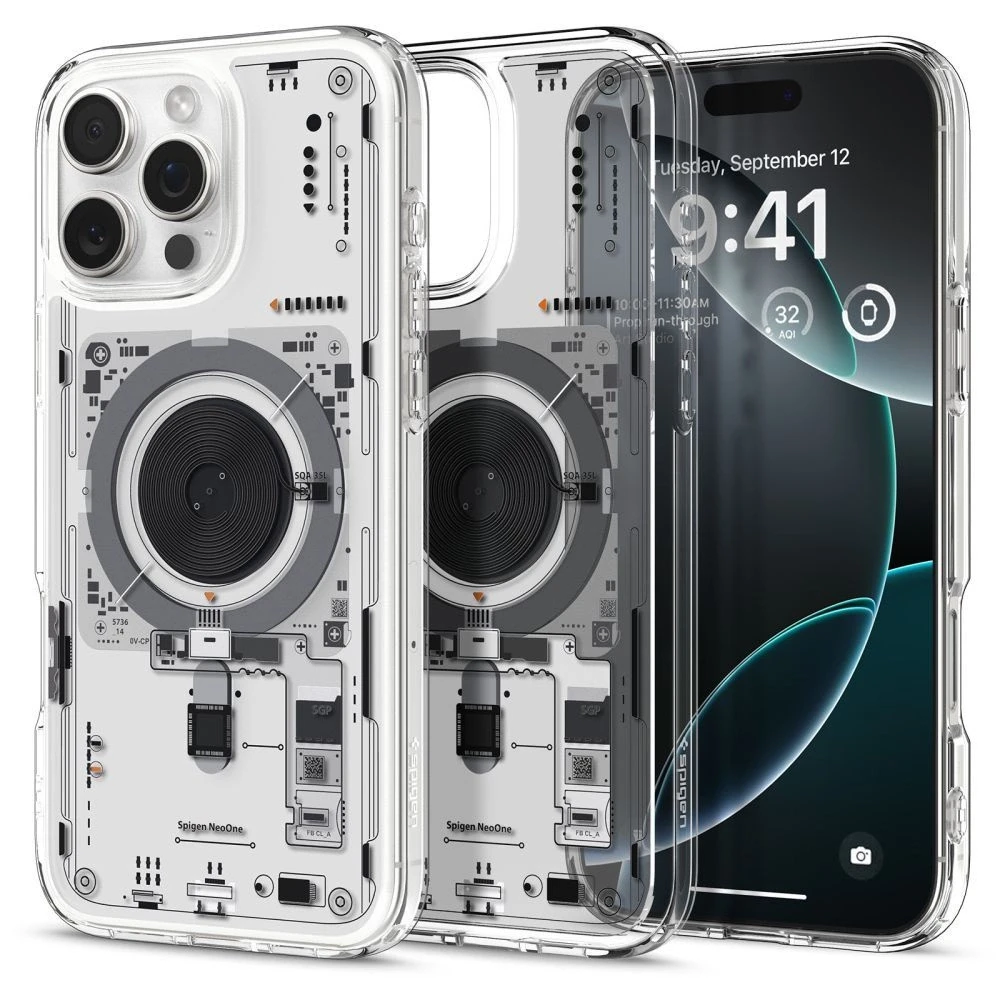 Dėklas „Spigen Ultra Hybrid MagSafe“, „Neo One“ – „Apple iPhone 16 Pro“