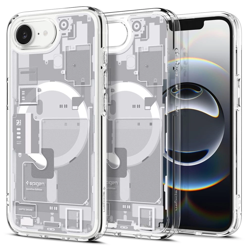 Dėklas Spigen Ultra Hybrid MagSafe Case for iPhone 16e / 17e Zero One - Baltas