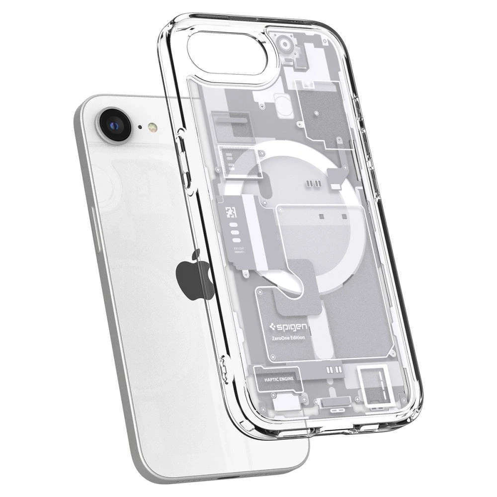 Dėklas Spigen Ultra Hybrid MagSafe Case for iPhone 16e / 17e Zero One - Baltas