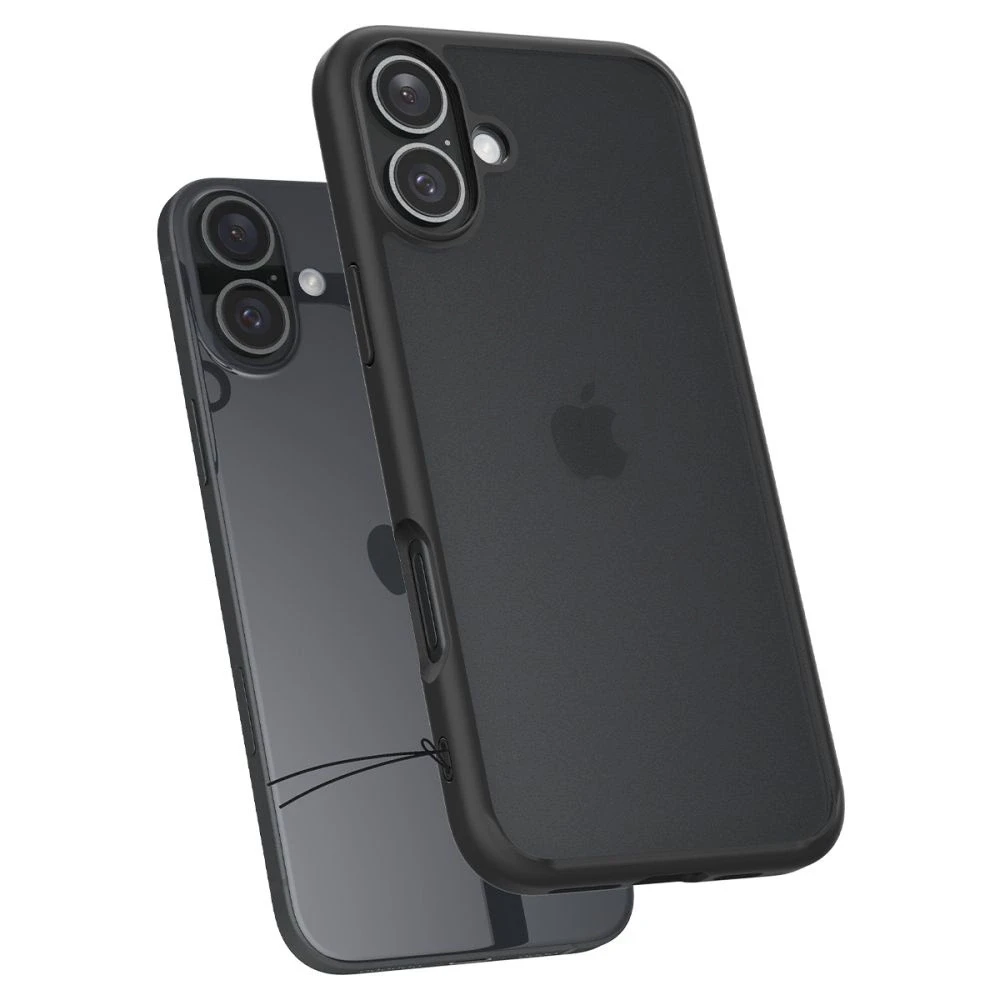 Dėklas Spigen Ultra Hybrid, frost juodos spalvos – Apple iPhone 16