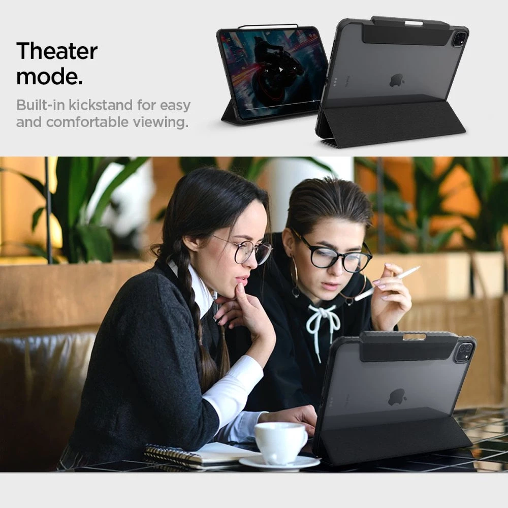 Spigen Ultra Hybrid Pro – dėklas skirtas Apple iPad Pro 13 M4 2024 Juodas