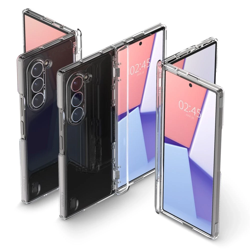 Dėklas „Spigen Ultra Hybrid Pro“, krištolo skaidrumo – „Samsung Galaxy Z Fold6“
