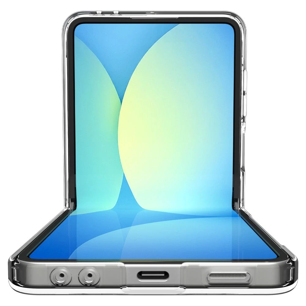 Dėklas „Spigen Ultra Hybrid Pro MagSafe“, skaidrus baltas - „Samsung Galaxy Z Flip7“