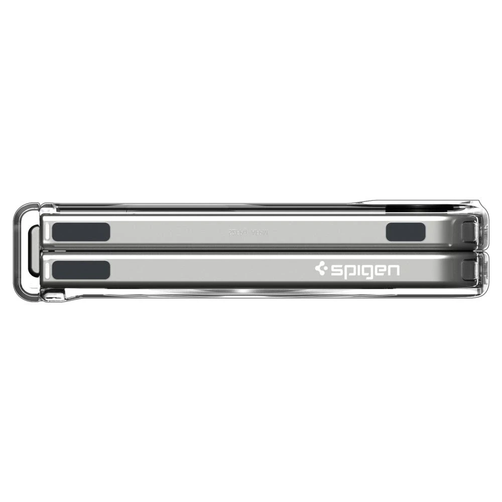 Dėklas „Spigen Ultra Hybrid Pro MagSafe“, skaidrus baltas - „Samsung Galaxy Z Flip7“