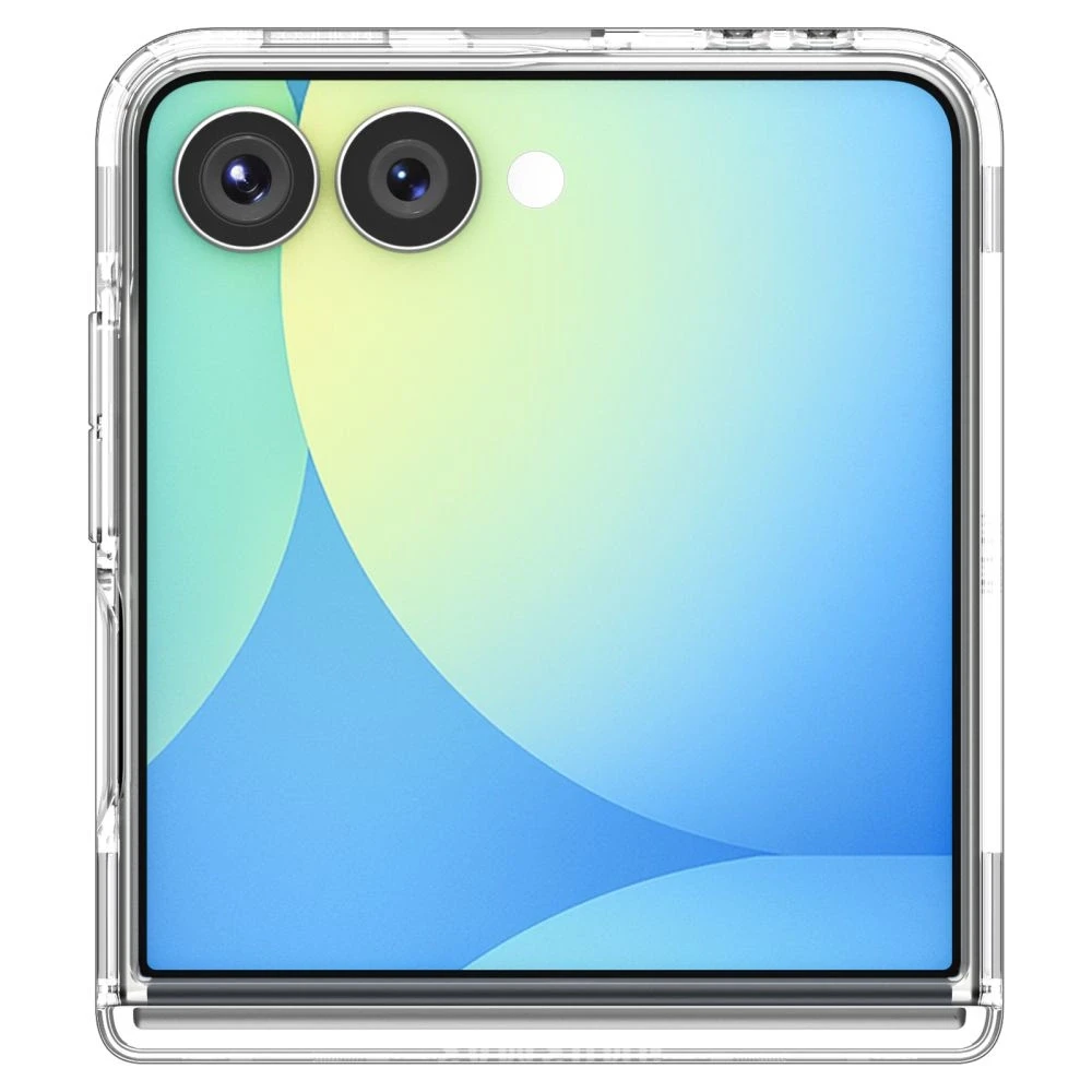 Dėklas „Spigen Ultra Hybrid Pro MagSafe“, skaidrus baltas - „Samsung Galaxy Z Flip7“