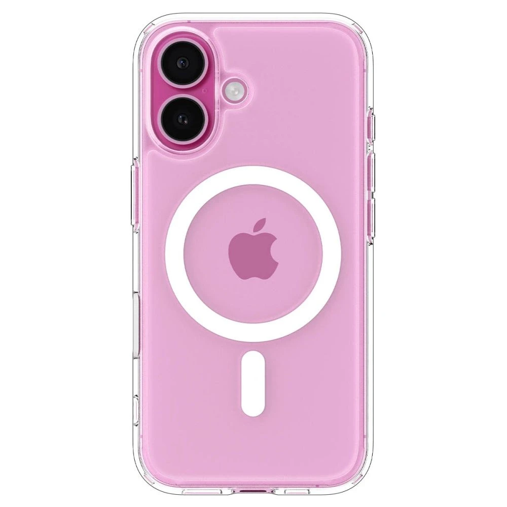 „Spigen Ultra Hybrid“ „T“ „MagSafe“ dėklas iPhone 16 telefonui – Baltas