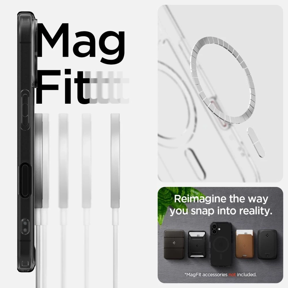 Dėklas Spigen Ultra Hybrid ”T” Mag Magsafe iPhone 16 juoda