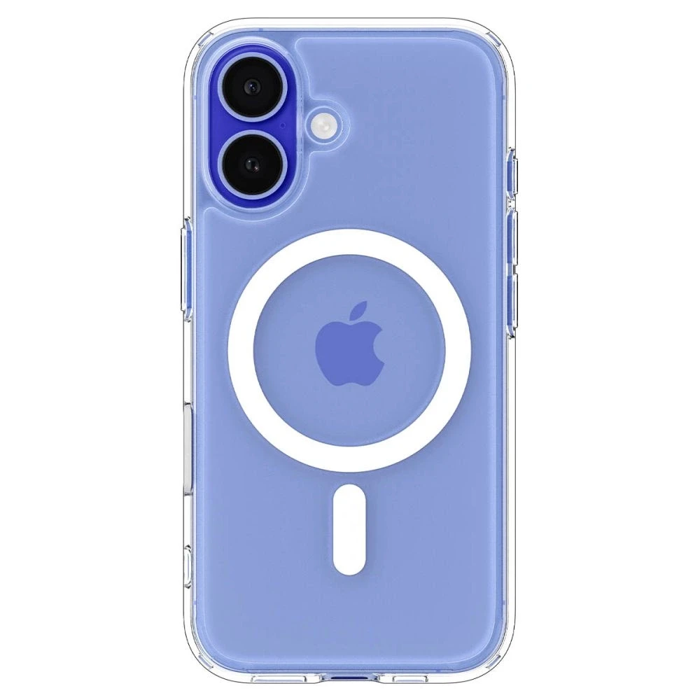 „Spigen Ultra Hybrid“ „T“ „MagSafe“ dėklas iPhone 16 telefonui – Baltas