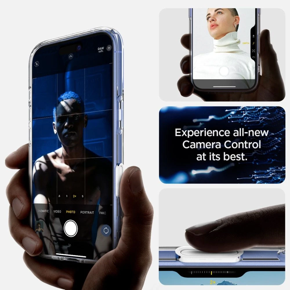 „Spigen Ultra Hybrid“ „T“ „MagSafe“ dėklas iPhone 16 telefonui – Baltas