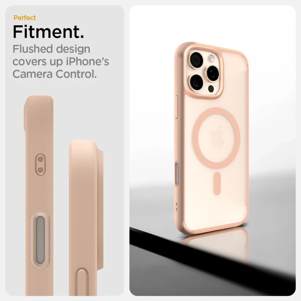 Dėklas Spigen Ultra Hybrid ”T” Mag Magsafe iPhone 16 Pro rožinė
