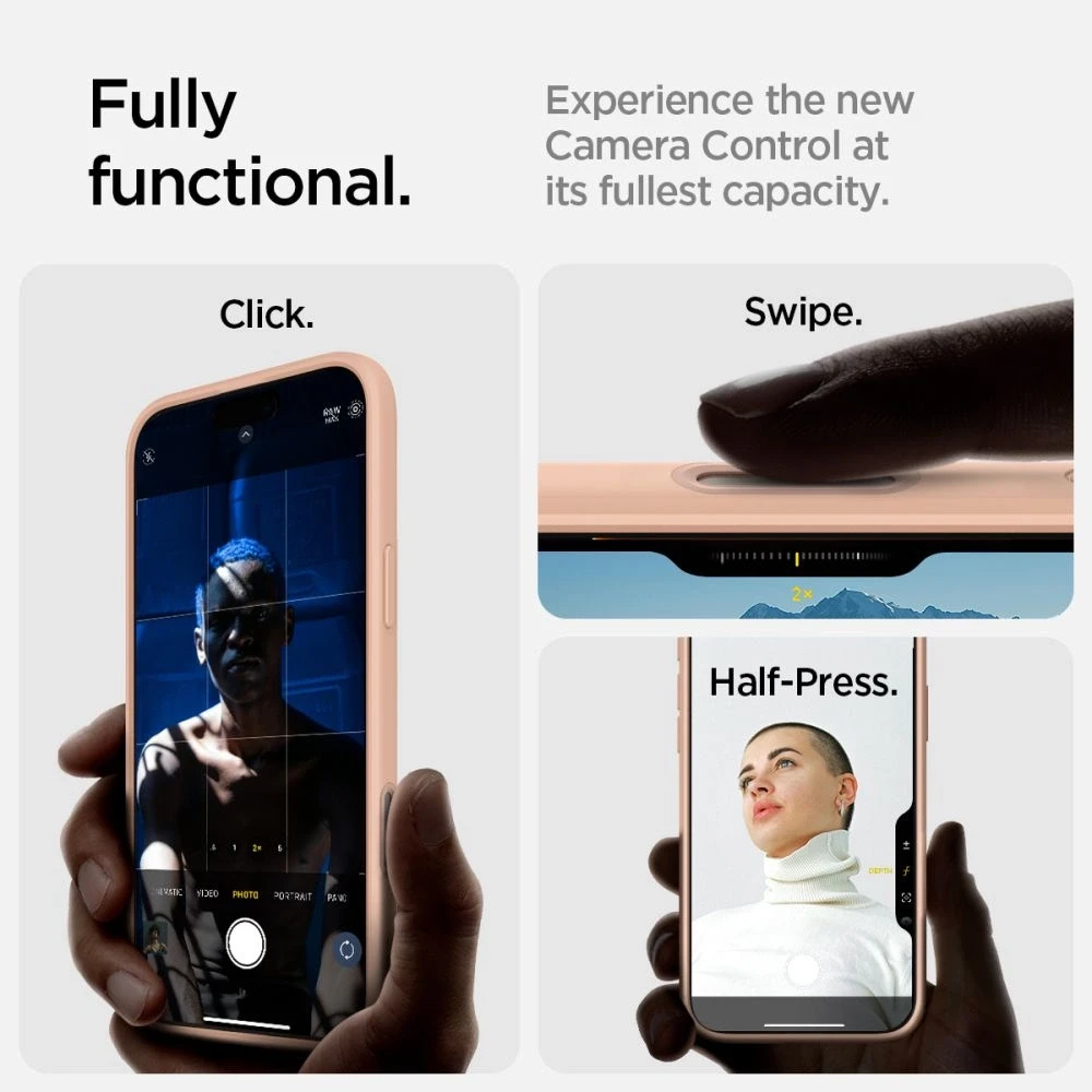 Dėklas Spigen Ultra Hybrid ”T” Mag Magsafe iPhone 16 Pro rožinė