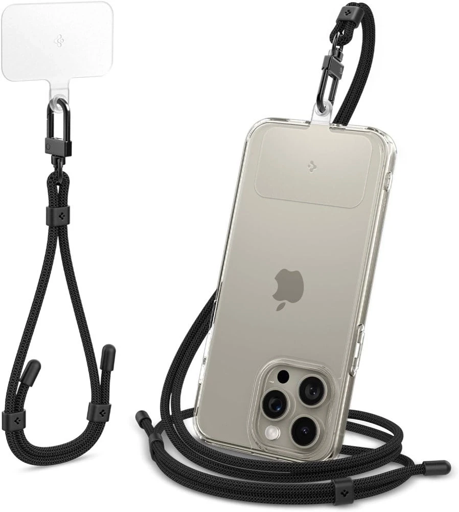 Spigen Universal Strap Set Lanyard and Pendant - Juodas