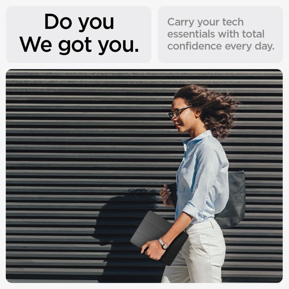 Apple iPad Air 10.9 (4gen / 5gen) / 11.00 (6gen) Spigen Urban Fit dėklas planšetiniam kompiuteriui juodos spalvos