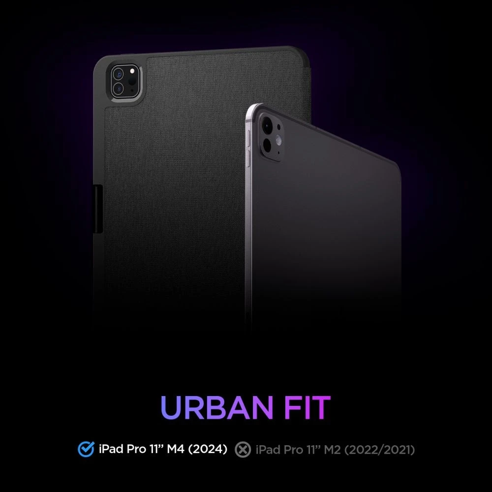 Spigen Urban Fit iPad Pro 11" 2024 Case – Juodas