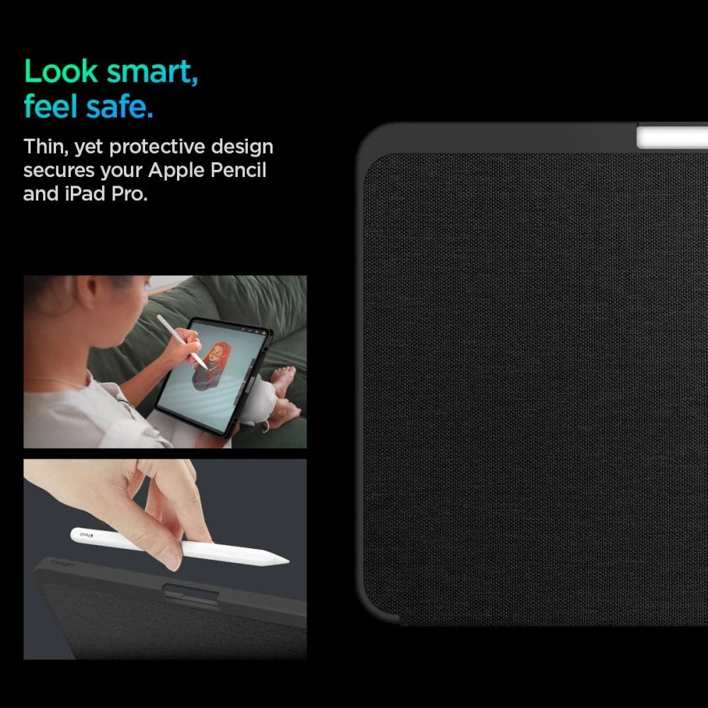Spigen Urban Fit iPad Pro 11" 2024 Case – Juodas