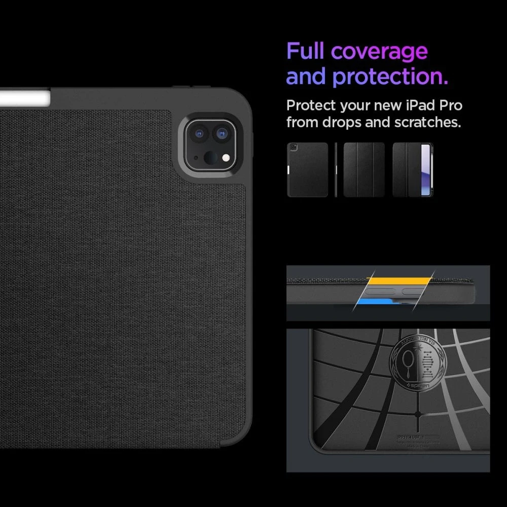 Spigen Urban Fit iPad Pro 11" 2024 Case – Juodas