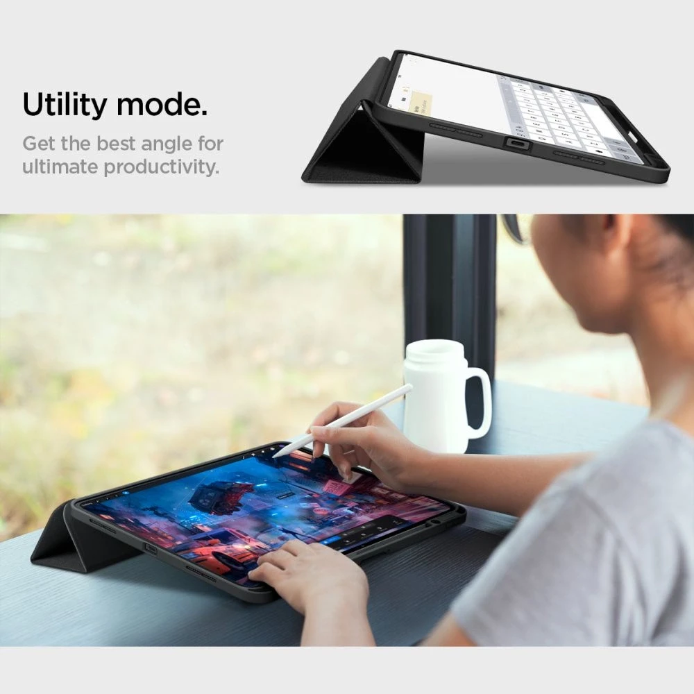 Spigen Urban Fit iPad Pro 11" 2024 Case – Juodas