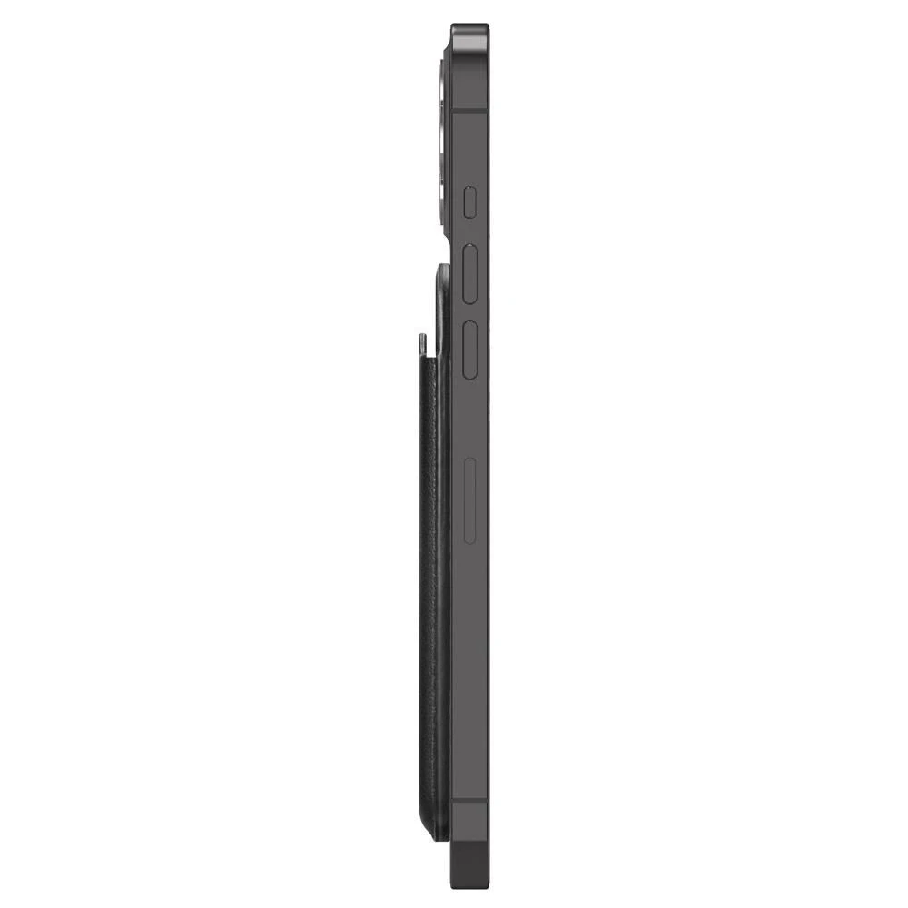 Dėklas Spigen VALENTINUS MAGSAFE UNIVERSAL MAGNETIC CARD HOLDER juodos spalvos