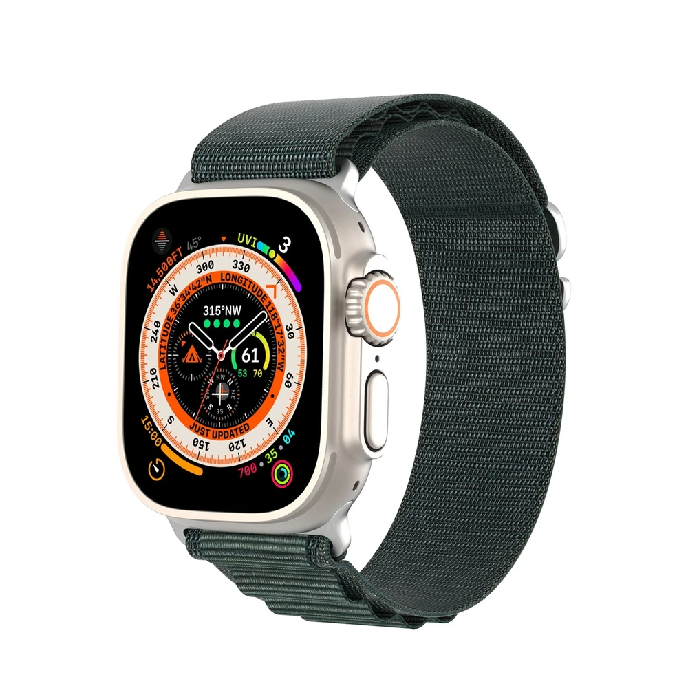 Sport apyrankė buckle for Apple Watch 9 / 8 / 7 / 6 / SE / 5 / 4 / 3 / 2 / 1 (41, 40, 38 mm) Dux Ducis Apyrankė GS Version - žalios spalvos