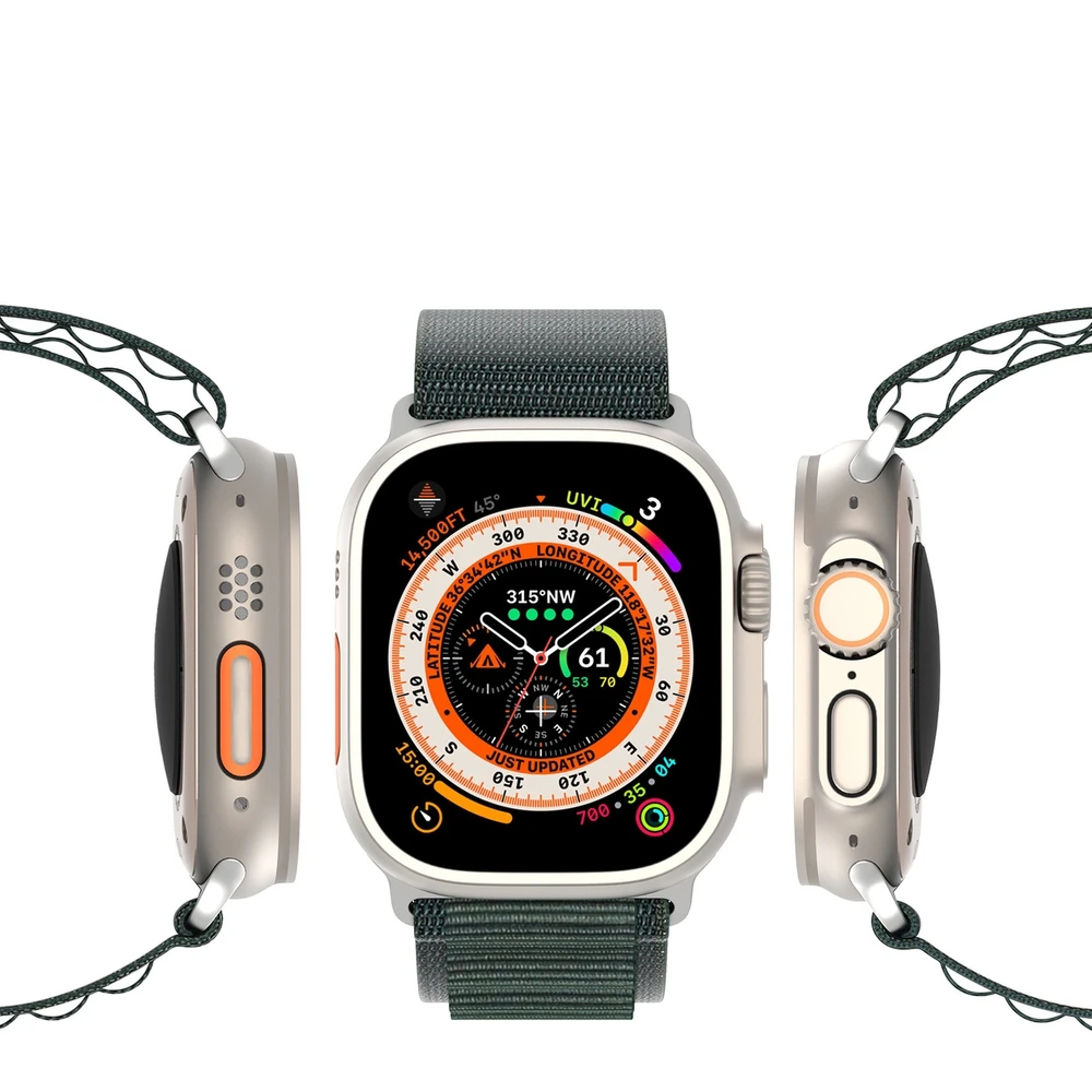 Sport apyrankė buckle for Apple Watch 9 / 8 / 7 / 6 / SE / 5 / 4 / 3 / 2 / 1 (41, 40, 38 mm) Dux Ducis Apyrankė GS Version - žalios spalvos