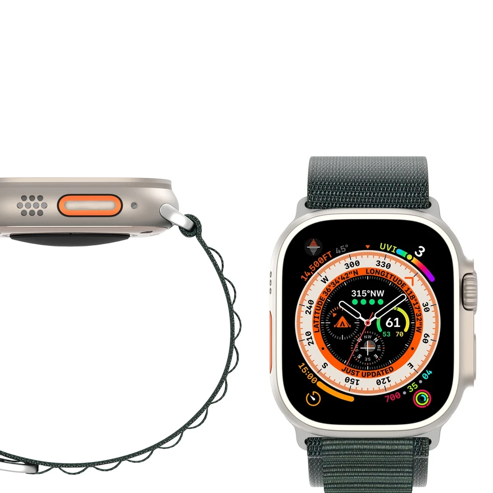 Sport apyrankė buckle for Apple Watch 9 / 8 / 7 / 6 / SE / 5 / 4 / 3 / 2 / 1 (41, 40, 38 mm) Dux Ducis Apyrankė GS Version - žalios spalvos