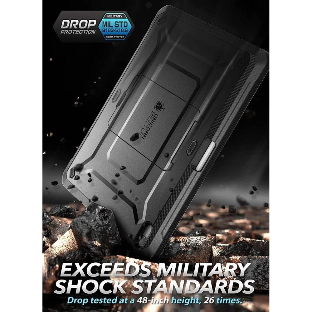 Supcase Unicorn Beetle Pro Apple iPad 10.9'' 2022 dėklas – juodos spalvos